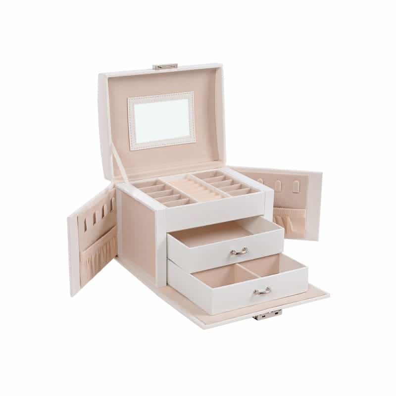 White Jewelry Storage Box For Women