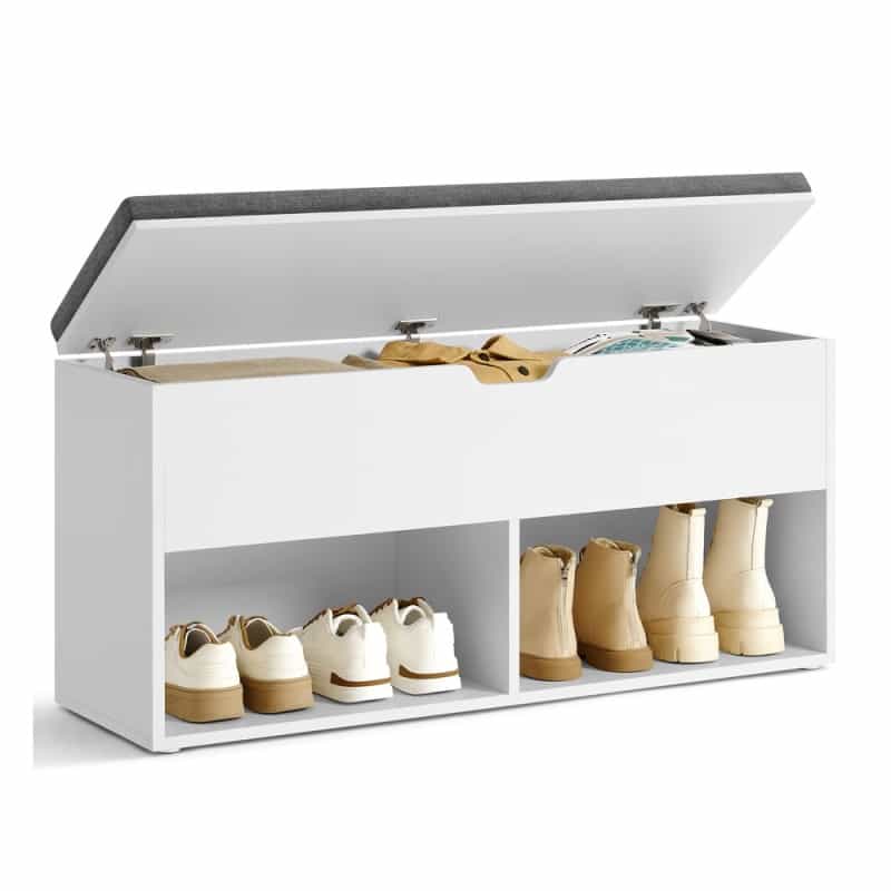 Shoe Bench White And Gray - White