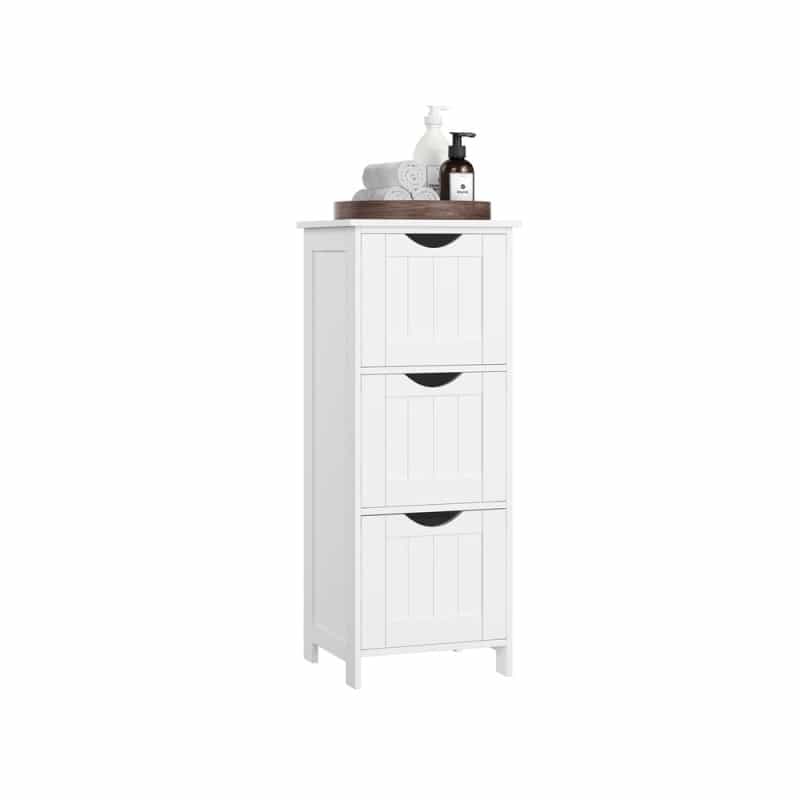 3 Drawers Floor Cabinet - White
