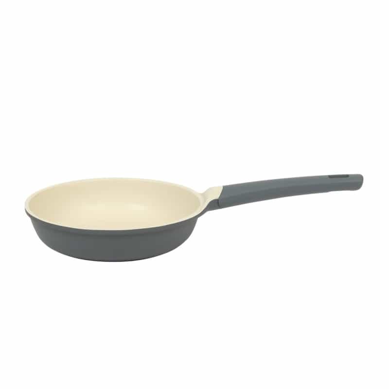 Oster Rooney 10 Inch Ceramic Nonstick Cast Aluminum Frying Pan In Grey
