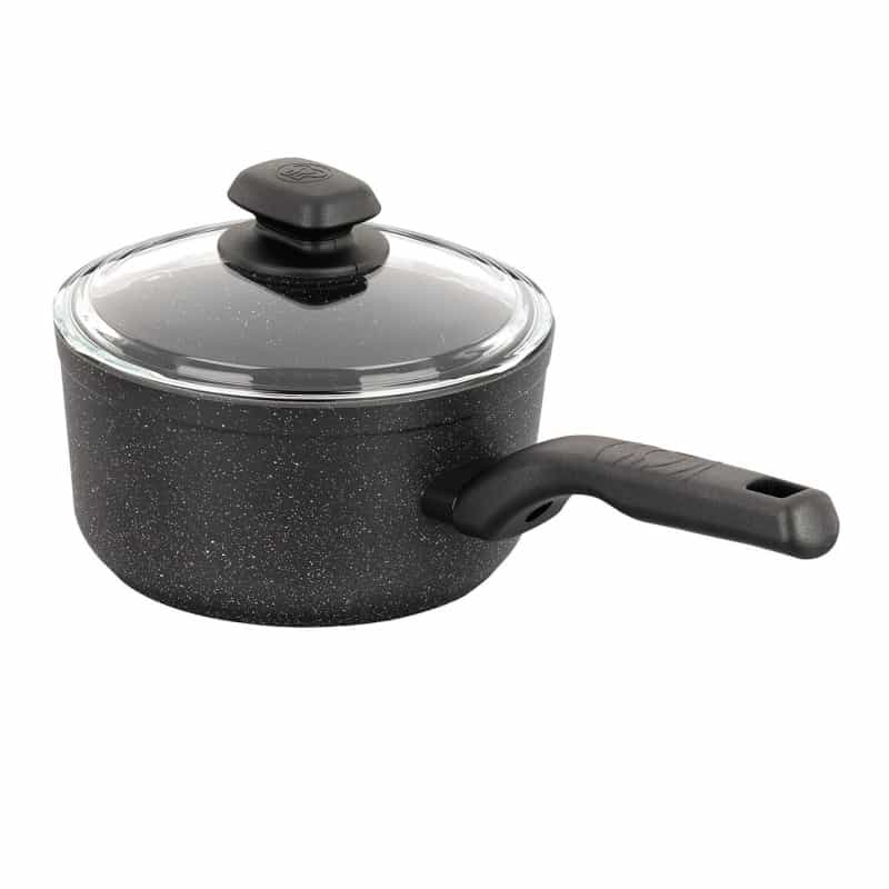 Korkmaz Ornella 2 Piece 2 Liter Quart Aluminum Nonstick Saucepan With Lid