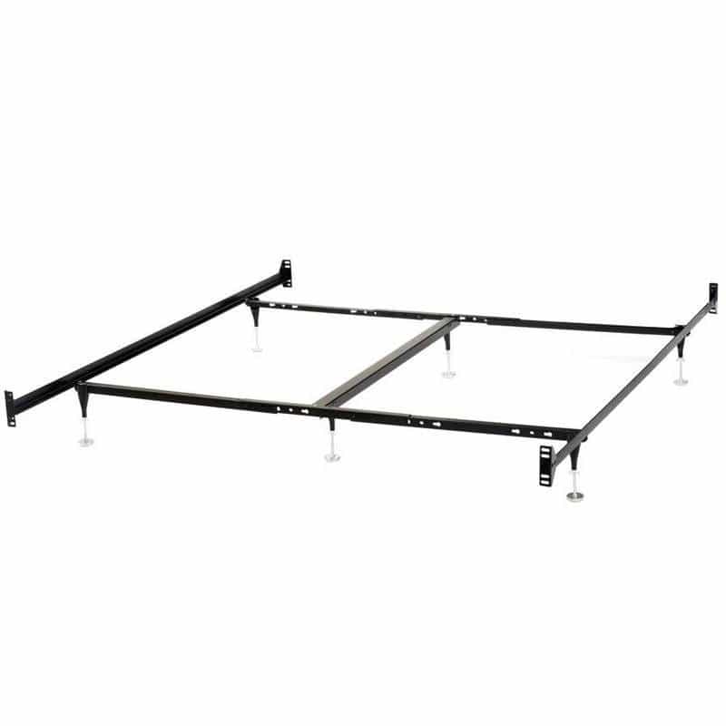 Queen Metal Bed Frame With Bolt-On Headboard Footboard Brackets