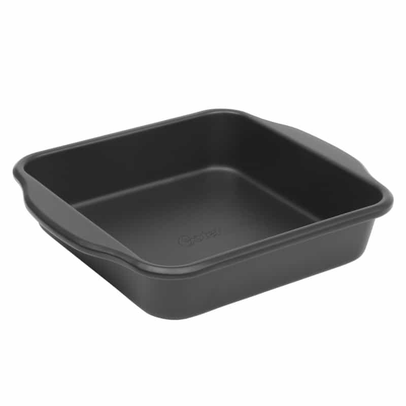 Oster Teston Platinum Collection 8 Inch Nonstick Carbon Steel Square Cake Pan In Matte Black