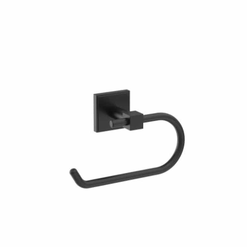 Appoint Zinc Single Post Toilet Paper Holder - Matte Black - Single Post
