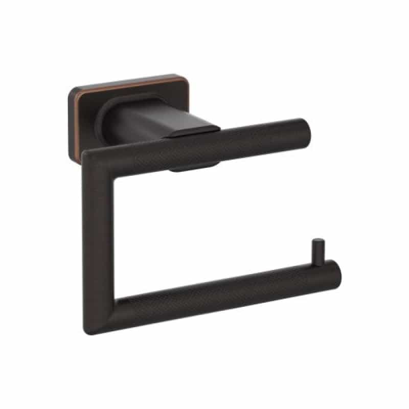 Bronx Zinc & Stainless Steel Single Post Toilet Paper Holder - Oil Rubbed Bronze - Single Post