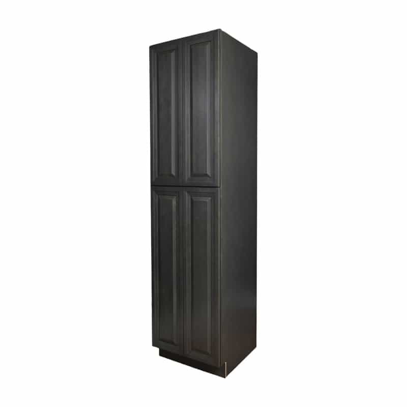 Ash Gray Wood Kitchen Oven Cabinet - 31" X 24" X 84" (Assembly Required) - Ash Gray