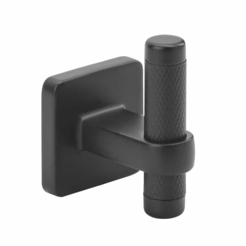 Bronx Zinc & Stainless Steel Single Prong Robe Hook - Black Bronze - 2 11/16" (68 Mm) Length