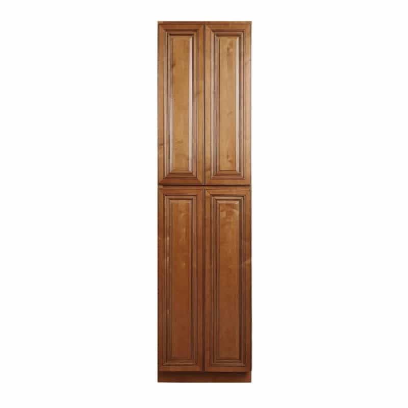 Coffee Glaze Wood Kitchen Pantry Cabinet - 18" X 24" X 84" (Assembly Required) - Coffee Glaze