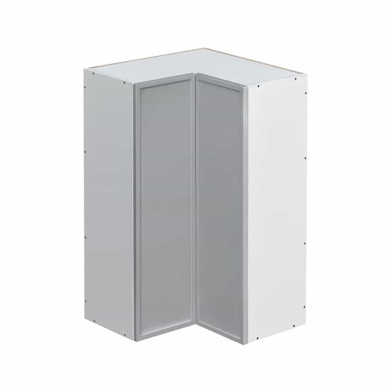 Mallorca Dolphin Gray Shaker Wood Kitchen Diagonal Corner Wall Cabinet - 42" X 24" X 42" (Assembly Required) - Dolphin Gray