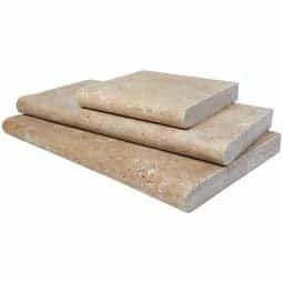 Cordoba Noche Travertine Coping - Tumbled