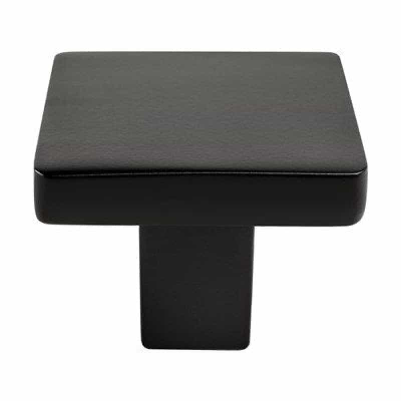 Advantage Plus Contemporary Advantage One Zinc Cabinet Knob - Matte Black - 1 1/8" Length