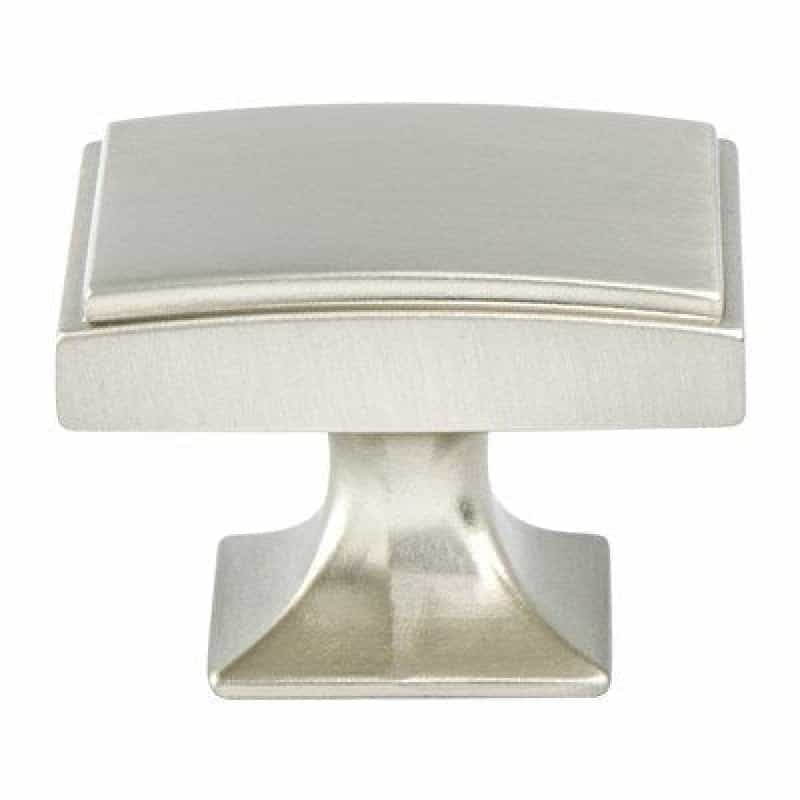 Berenson Hearthstone Zinc Cabinet Knob - Brushed Nickel - 1 9/16" Length
