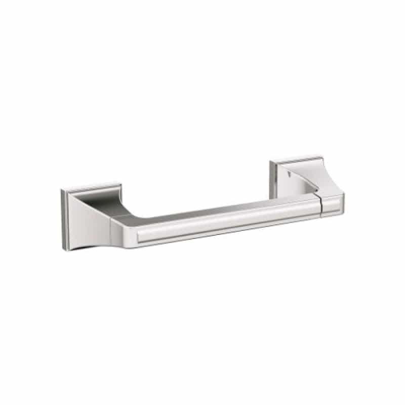 Mulholland Zinc Pivoting Double Post Toilet Paper Holder - Polished Nickel - Pivoting Double Post