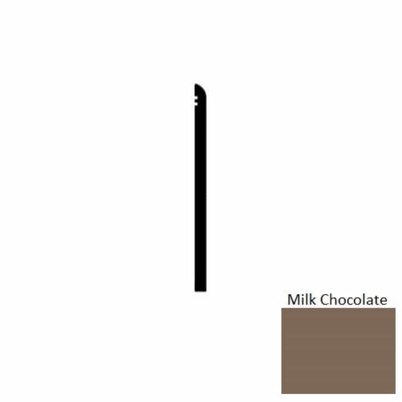 Vcb Milk Chocolate Vinyl Wall Base - 4" X 48" X .080" Straight - Thermoplastic