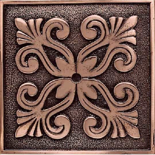 Massalia Bullion Deco Metal Wall Trim - 4" X 4" Frieze Accent - Matte