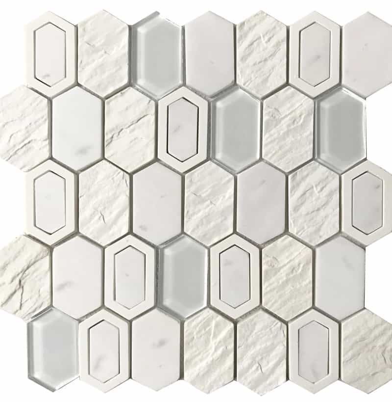 Literati Irving Resin Mosaic - Picket Fence - Mixed