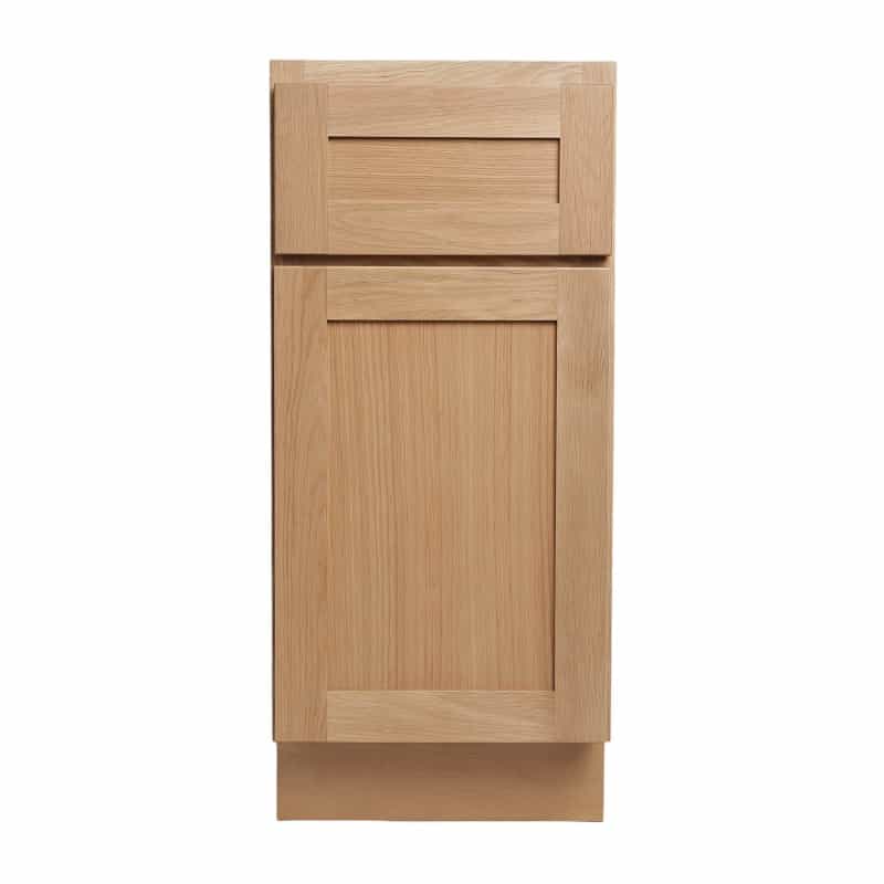 White Oak Wood Kitchen Base Cabinet - 21" X 24" X 34.5" (Assembly Required) - White Oak