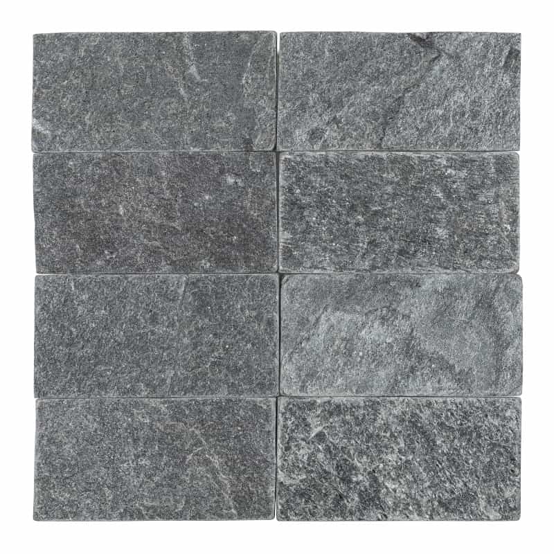 Ostrich Gray Slate Tile - Tumbled