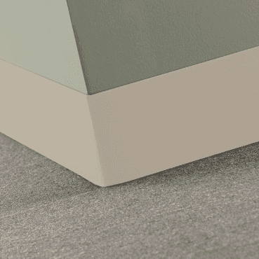 Johnsonite Canvas Vinyl Traditional Wall Base - 6" X 48" X .080" Toeless - Traditional Wall Base