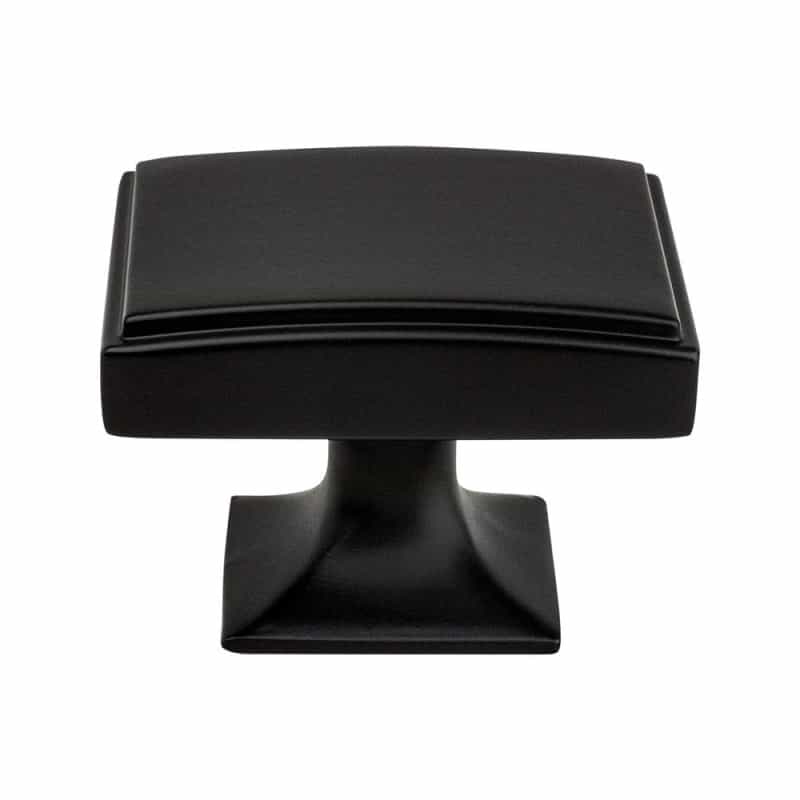 Berenson Hearthstone Zinc Cabinet Knob - Matte Black - 1 9/16" Length