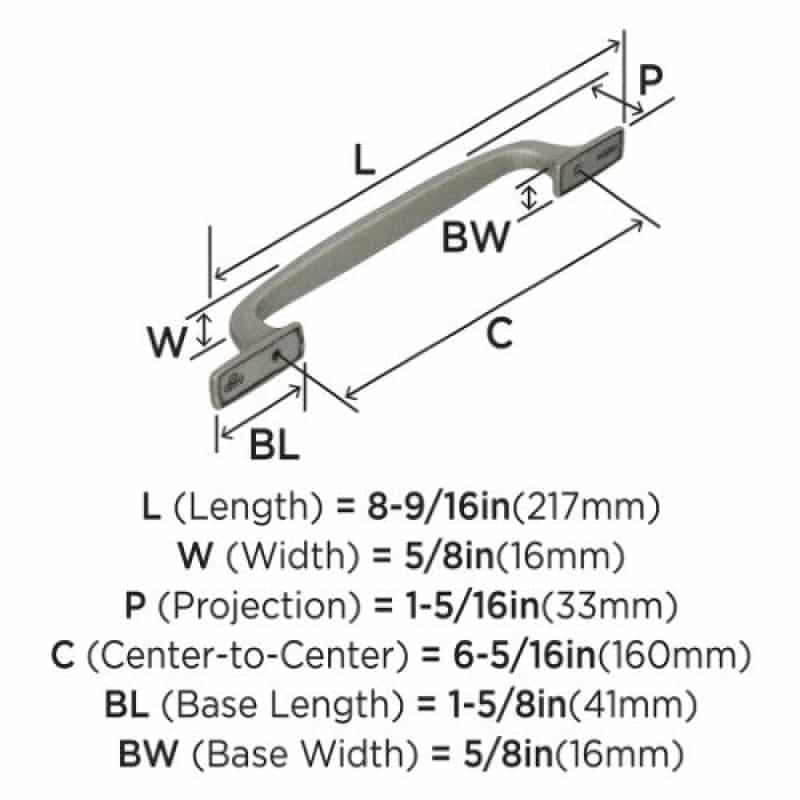 Highland Ridge Zinc Bar Cabinet Pull - Aged Pewter