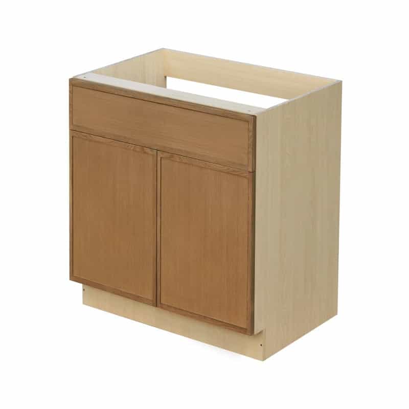Shady Ickl.Sb33 Oak Slim Shaker Wood Kitchen Base Cabinet - 33" X 24" X 34 1/2" (Assembly Required) - Oak