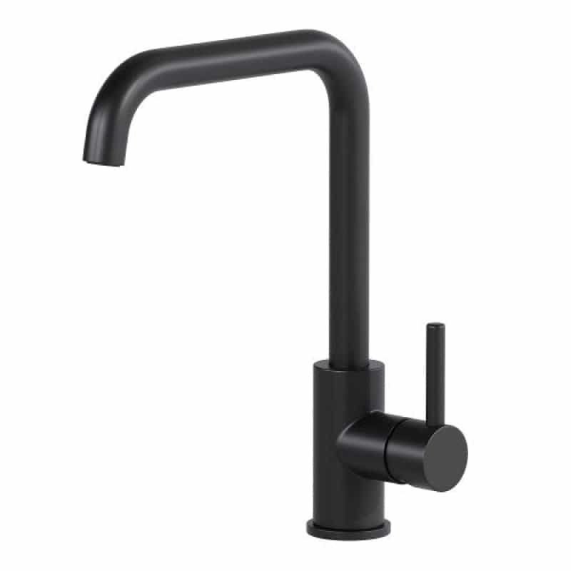 8001.008.10 Black Brass Vessel Bathroom Faucet - Single Handle / One Hole - Black