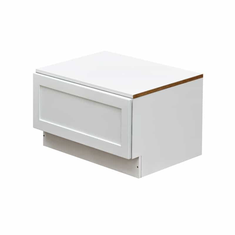 Mallorca White Shaker Wood Kitchen Oven Drawer Base Cabinet - 30" X 24" X 16" (Assembly Required) - White