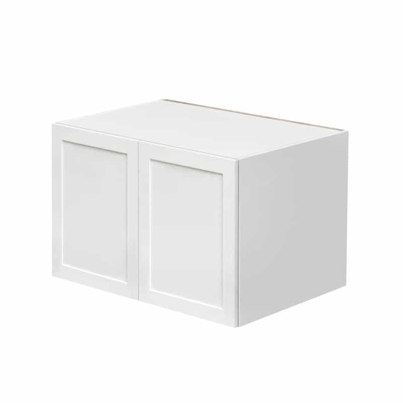Mallorca White Shaker Wood Kitchen Wall Bridge Cabinet - 36" X 24" X 24" (Assembly Required) - White