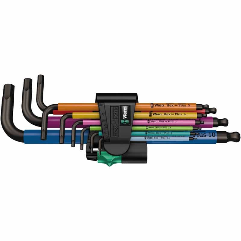 Wera Metric Hex-Plus Allen Wrench Set (9-Piece Set)