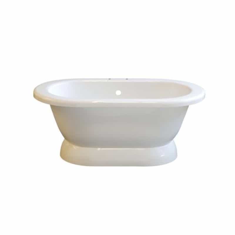 Strom Living Sonoma 60 Inch Double End Pedestal Acrylic Bath Tub