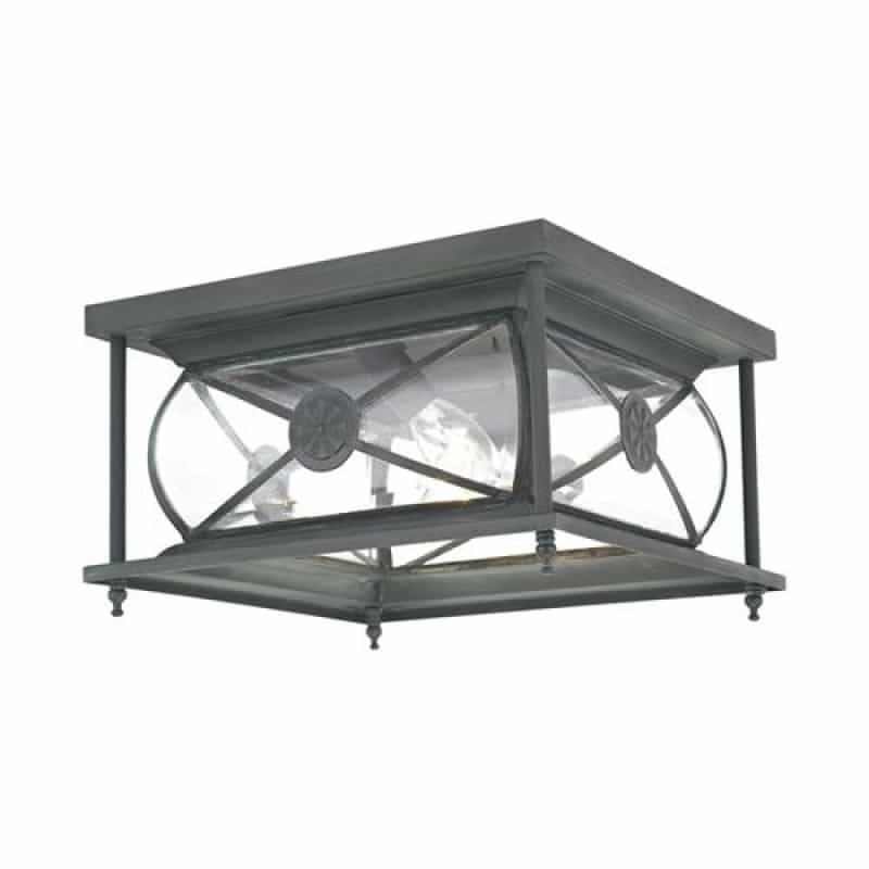 Livex Lighting Providence 2-Light Outdoor Flush Mount Ceiling Light