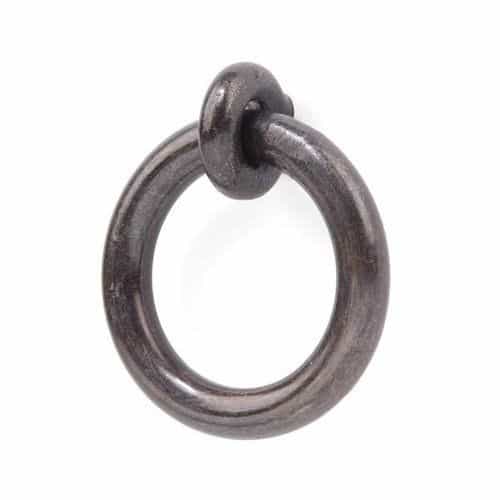 Restorers Black Iron Rustic Ring Pull