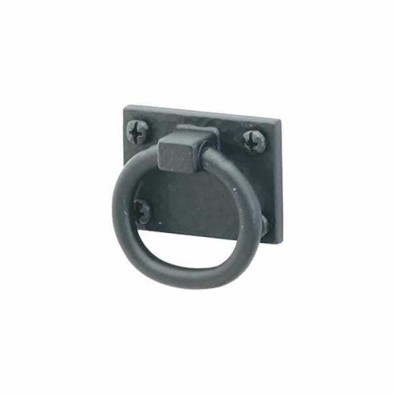 Acorn Black Iron Ring Pull
