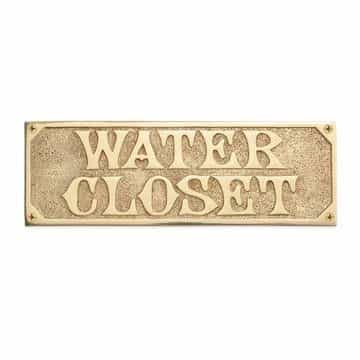 Restorers Brass Restroom Plaques