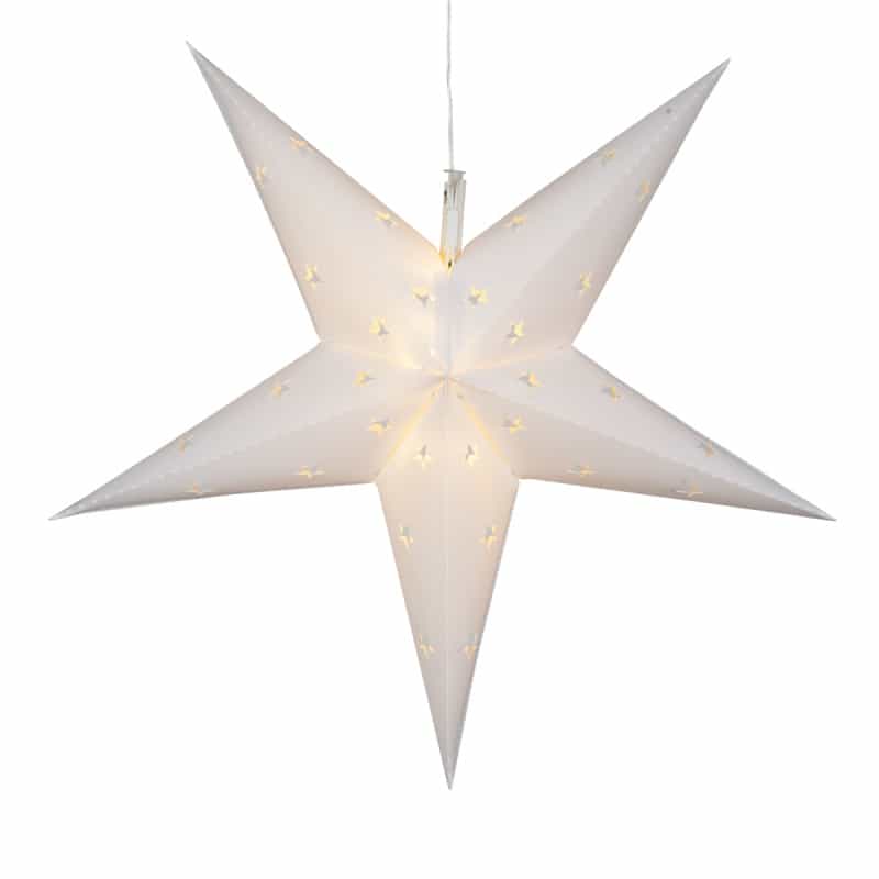 White Aurora Superstartm 5 Point Star Light, Fold-Flat, Led Lights, Outdoor Rated
