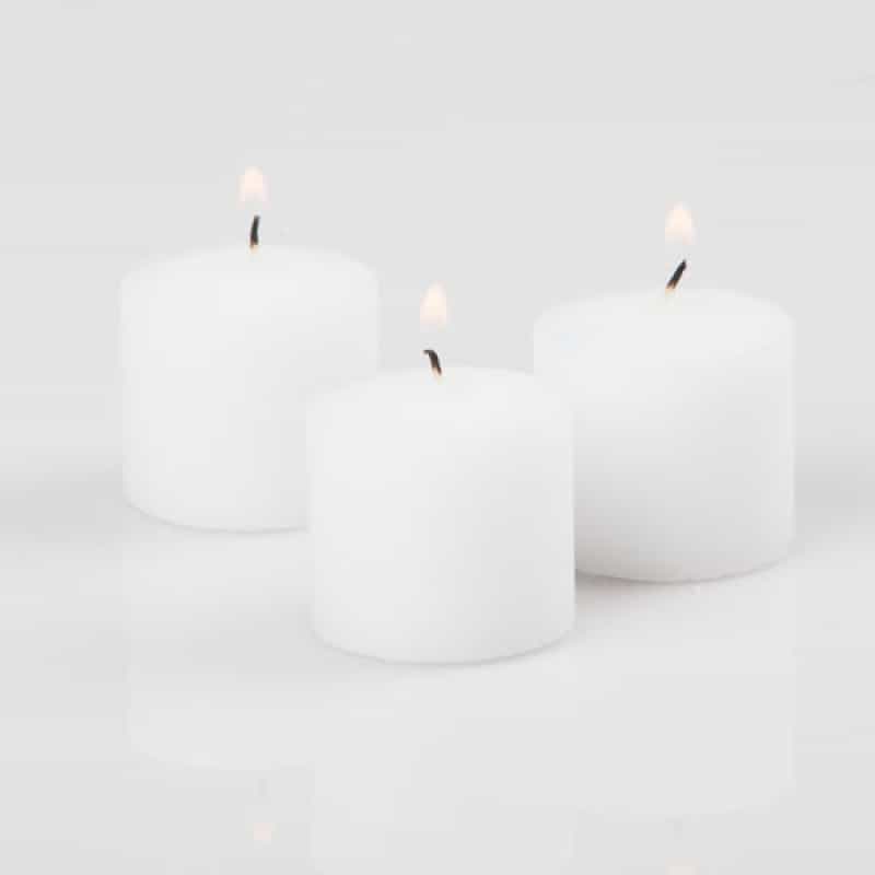 Richland Votive Candles Unscented White 10 Hour Set Of 12