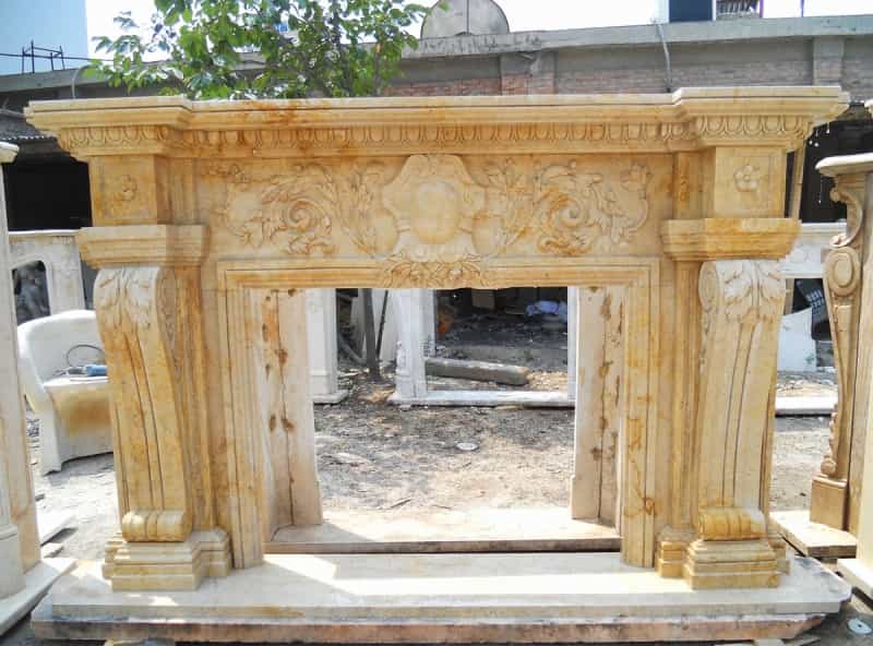 Hole Stone Marble Mantel (Open 48X36)