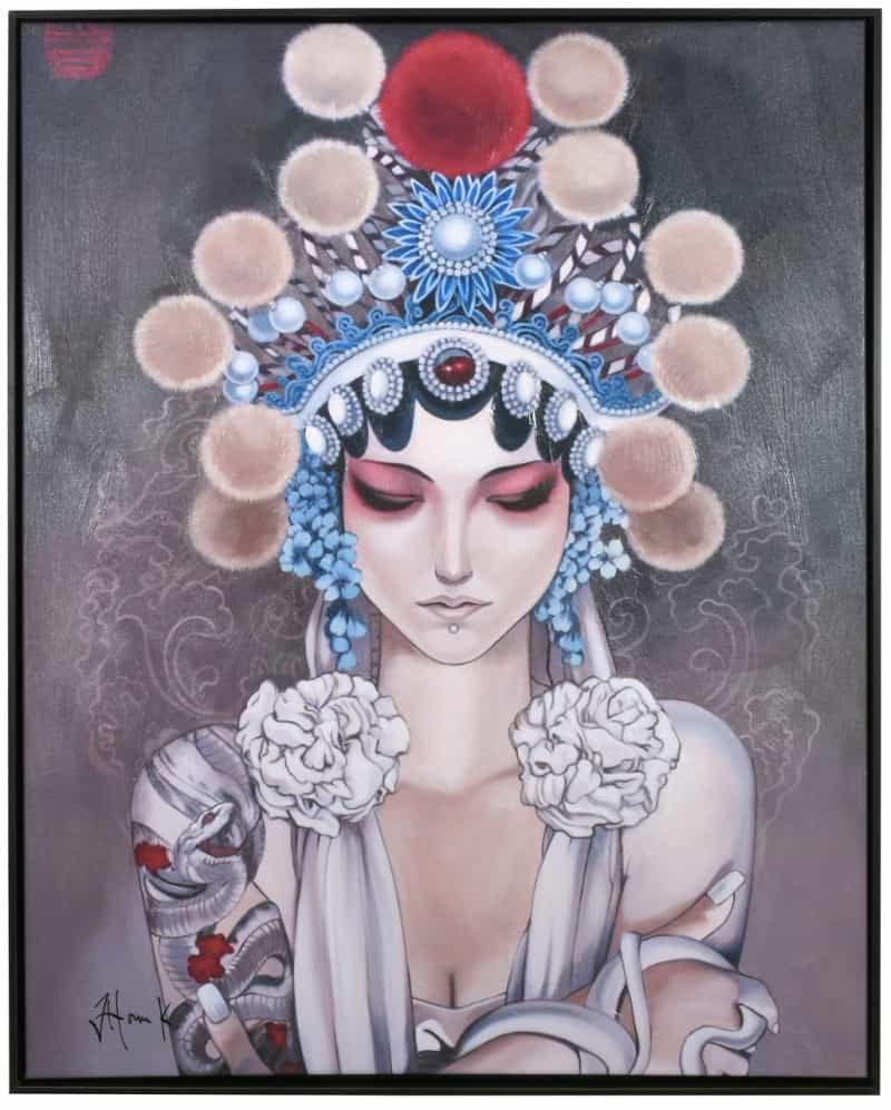 Crowned Imperial Concubine With Brown Deep Gallery Frame