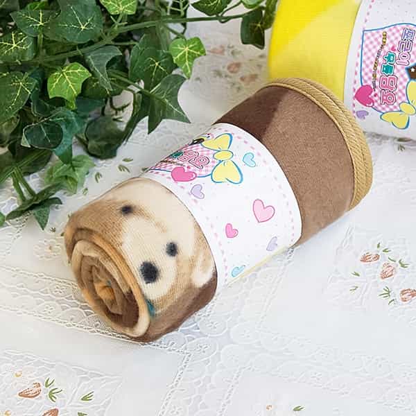 Korean Coral Fleece Mini Baby Throw Blanket - Teddy Bear - Brown