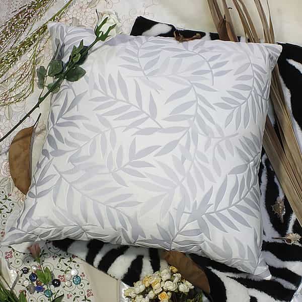 Bettino - Large Decorative Pillow - Antique Blue Palm