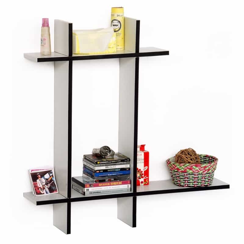 Leather Cross Type Sheve / Book Shelve - New Breed-b