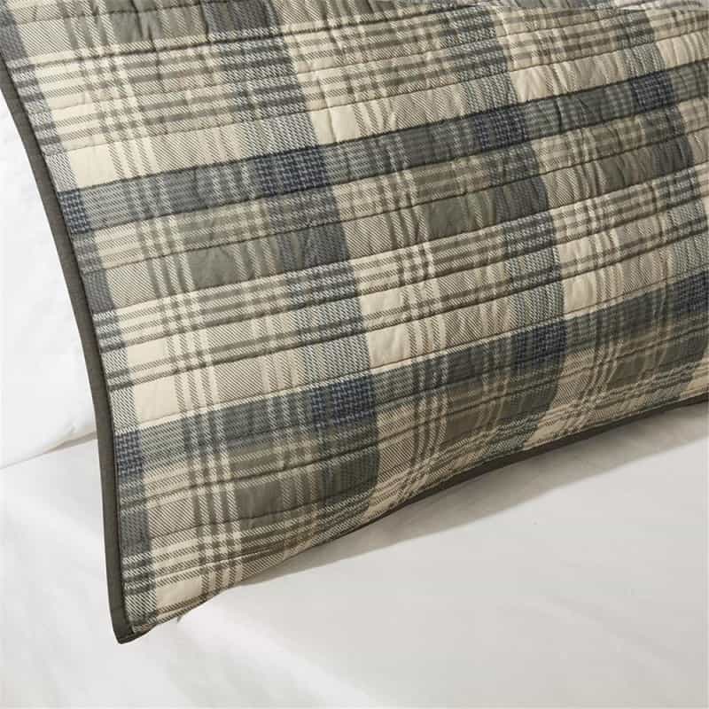 Tasha 100% Cotton Oversized Quilt Mini Set, Tan Color