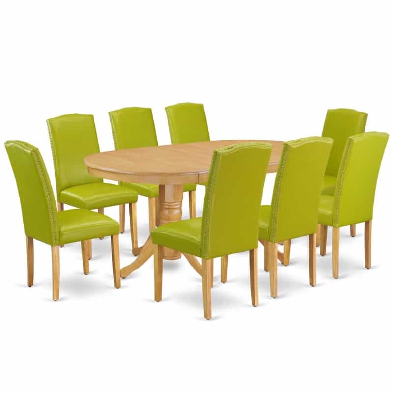 Dining Room Set Oak, Vaen9-Oak-51