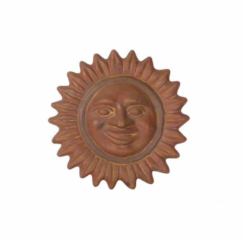 Sol Sun Face- 14"W- Dark Copper
