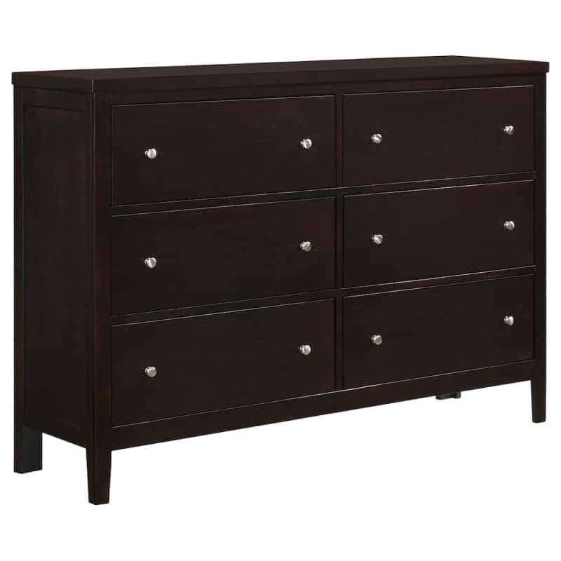 Carlton 6-Drawer Dresser Cappuccino