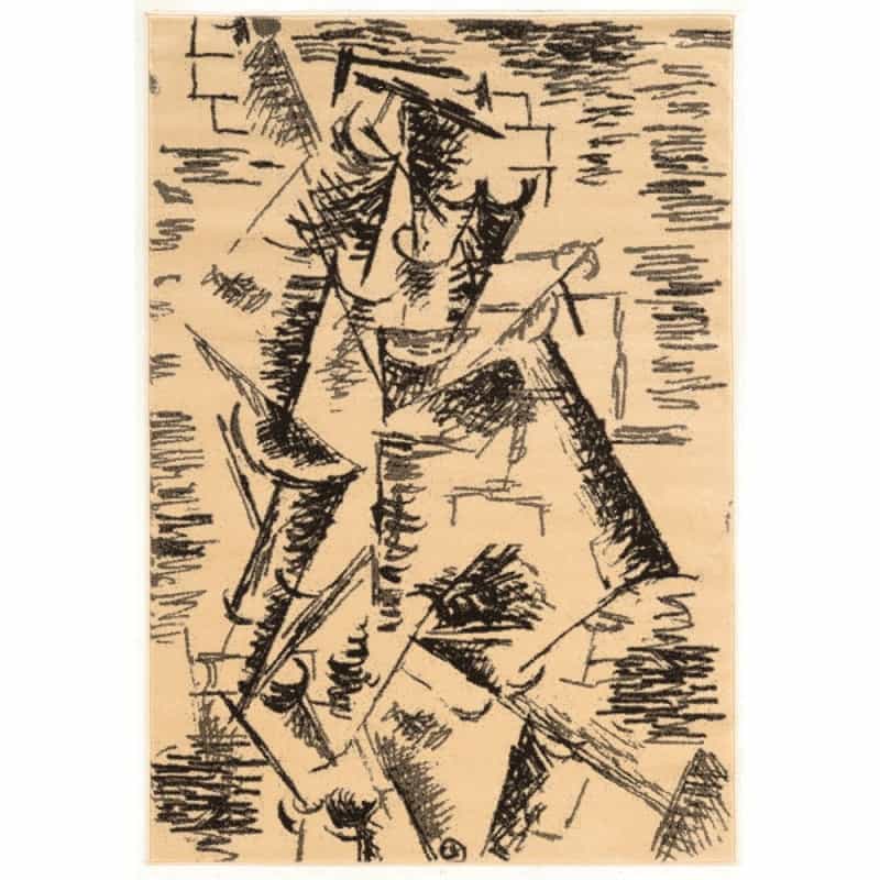 Masters Sprinter Cream & Charcoal 5X7.6, Rug