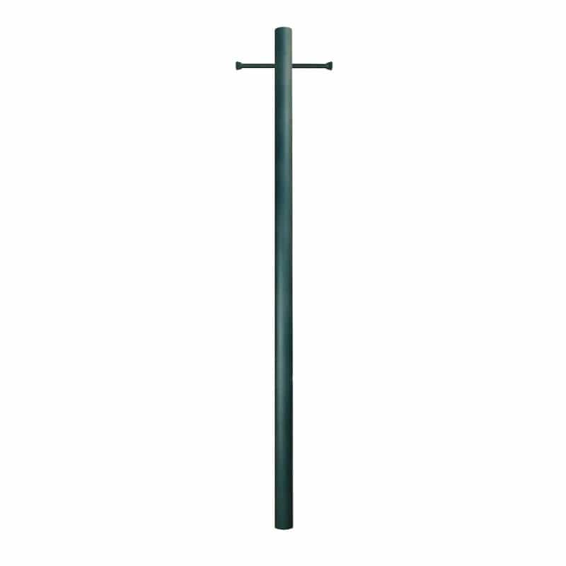 7' Smooth Aluminum Direct Burial Post With Ladder Rest