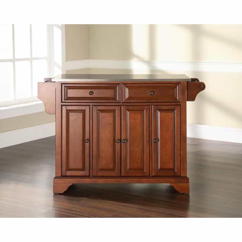 Lafayette Stainless Steel Top Full Size Kitchen Island/Cart