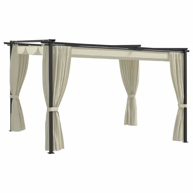 Vidaxl Gazebo 13.1'X9.8'Cream